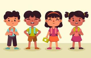 Group of Children Back to School vector