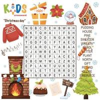 Merry Christmas word search crossword