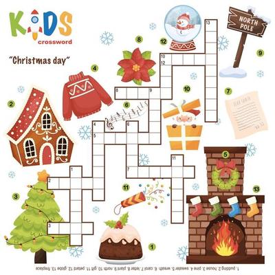 Merry Christmas Crossword Puzzle 2171074 Download Free Vectors Clipart Graphics Vector Art