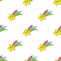Seamless pattern with star vector