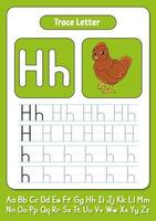 Writing letters H vector