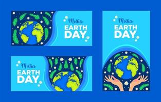 Mother Earth Day Banner vector