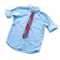 camisa de moda con corbata foto