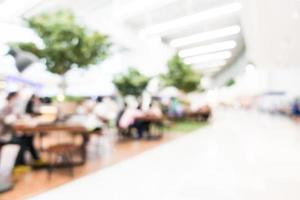 Abstract blur shopping mall interior photo