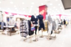 Abstract blur shopping mall interior photo