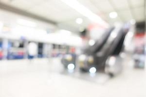 Abstract blur subway station photo