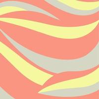 Coral, Yellow and Grey Graphic Waves Background