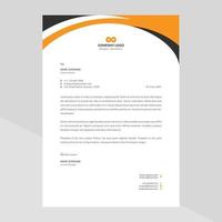 Modern company letterhead Free Vector