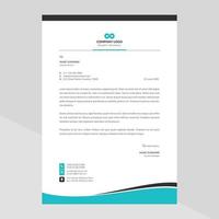 Modern company letterhead Free Vector