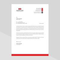 Modern company letterhead Free Vector