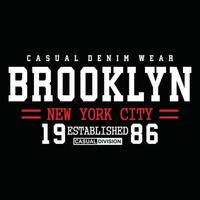 original brooklyn urban clothing typography design vector