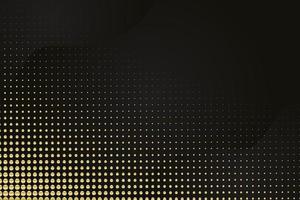 Modern black luxury background with golden line and shiny golden light. vector