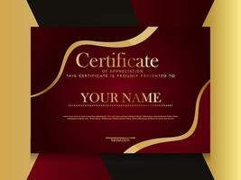 Certificate of Appreciation template.Trendy geometric design. vector