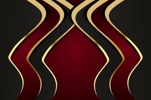 Abstract polygonal pattern luxury with gold vector