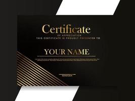 Certificate of Appreciation template.Trendy geometric design. vector