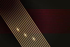 Abstract polygonal pattern luxury with gold vector