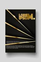 Cover design template with abstract lines modern vector