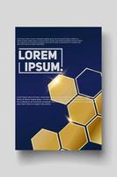 Cover design template with abstract lines modern vector