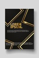 Cover design template with abstract lines modern vector