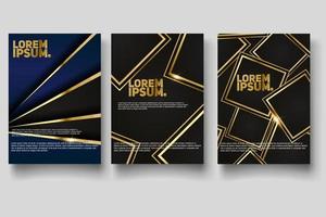 Cover design template with abstract lines modern vector