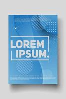 Cover design template with abstract lines modern vector