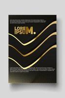 Cover design template with abstract lines modern vector