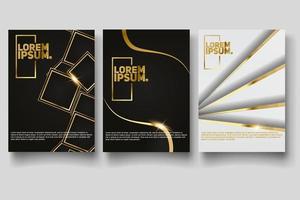 Cover design template with abstract lines modern vector