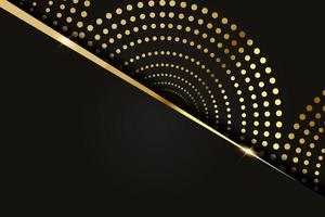 Abstract polygonal pattern luxury with gold vector