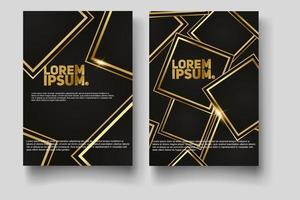 Plantilla de diseño de portada con líneas abstractas modernas vector