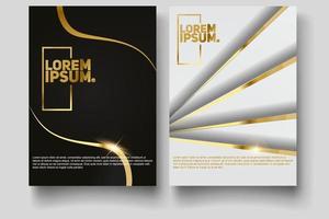 Cover design template with abstract lines modern vector