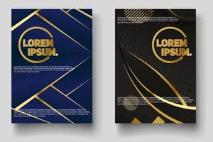 Cover design template with abstract lines modern vector