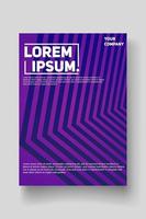 Cover design template set with abstract lines modern vector