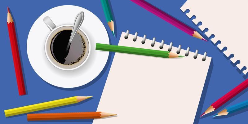 White Sheet for Drawing with Colored Pencils