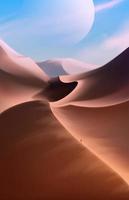 Desert Scenery Art in Vector