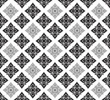 Line Thai Fabric tradional seamless pattern background vector