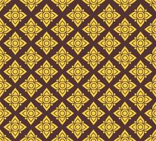 Line Thai Fabric seamless pattern background vector