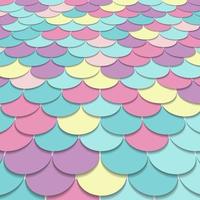 Abstract pattern fish scale motif pastel color perspective background and texture. vector