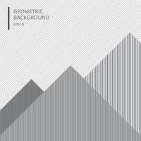 Abstract geometric with lines pattern white and gray background and texture. vector