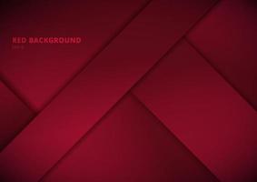 Abstract template geometric overlapping paper layer with shadow red background with space for your text. vector