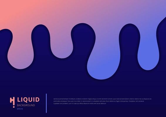 Abstract pink and blue gradient liquid flow background.