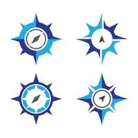 Compass logo images set