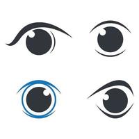 Eye care logo images set vector