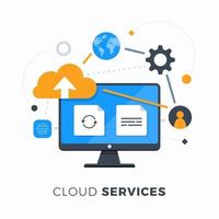 Cloud Computing Services vector