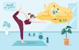 55,631 Woman Doing Yoga Room Images, Stock Photos, 3D objects