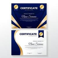 Certificate Template Collection vector