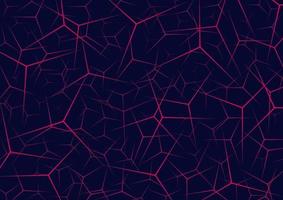Abstract pink sharp line pattern overlapping on dark blue background. vector