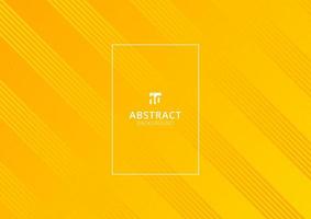 Abstract yellow striped diagonal lines gradient background and texture with white rectangle frame. vector