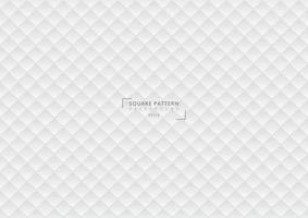 Abstract 3D square pattern geometric white gradient background and texture. vector