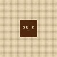 Grid square graph line on brown old paper background and texture. vector