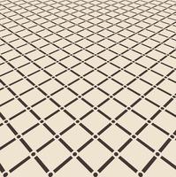 Abstract brown square with circle joint pattern floor on light brown perspective background. vector